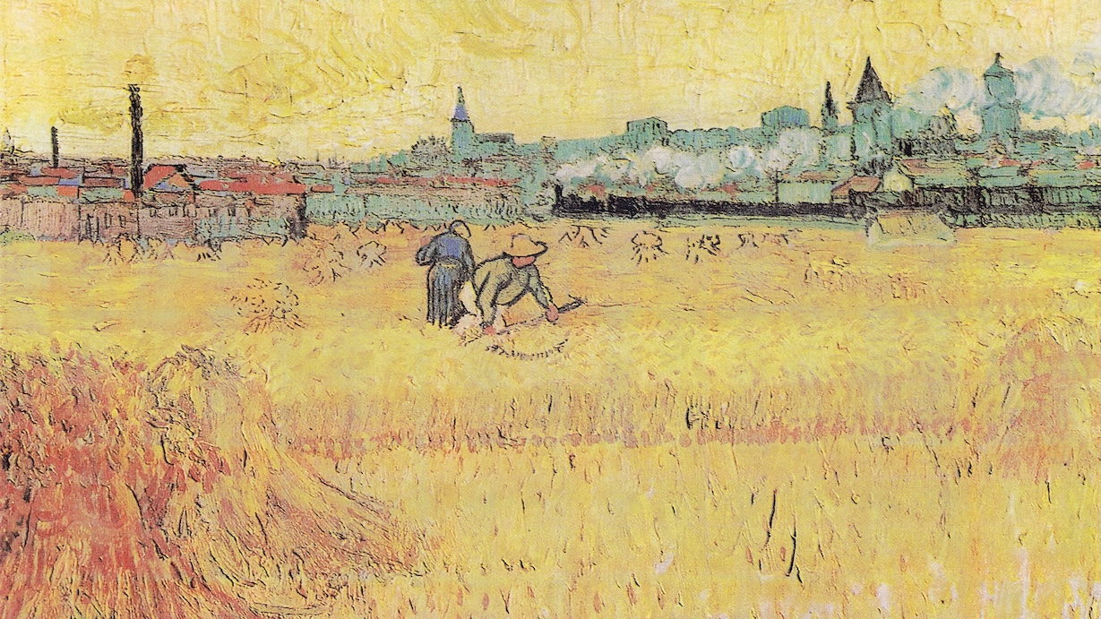 Wheat Field with View of Arles - Vincent van Gogh Summer Art
