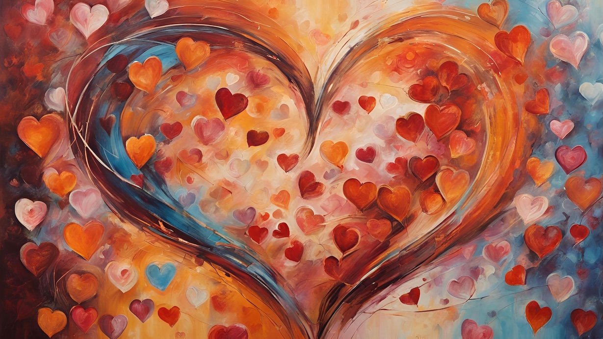 Romantic Dots Heart