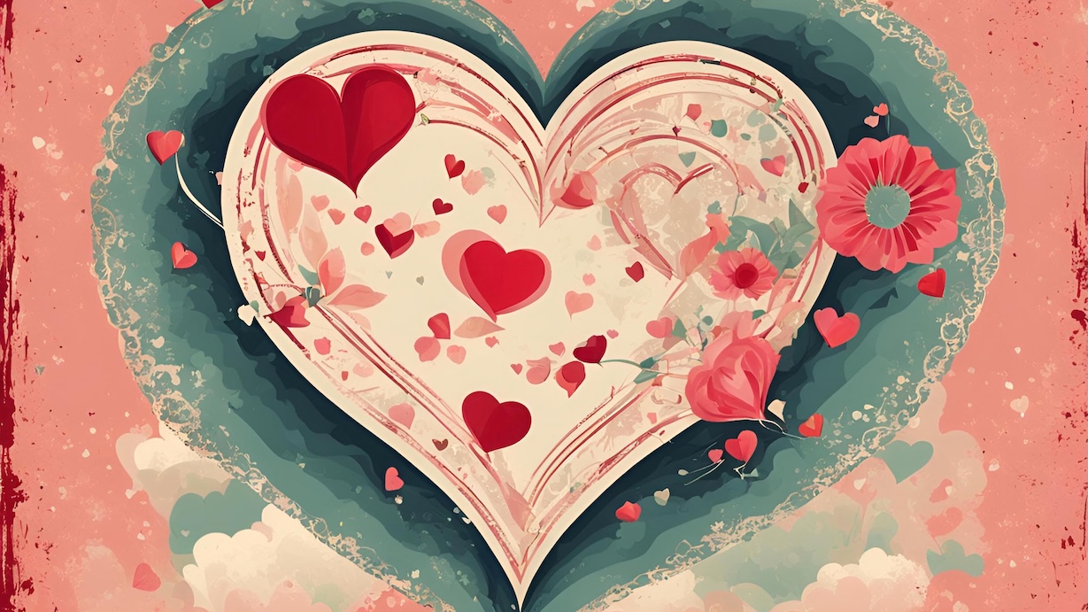Textured Heart Art
