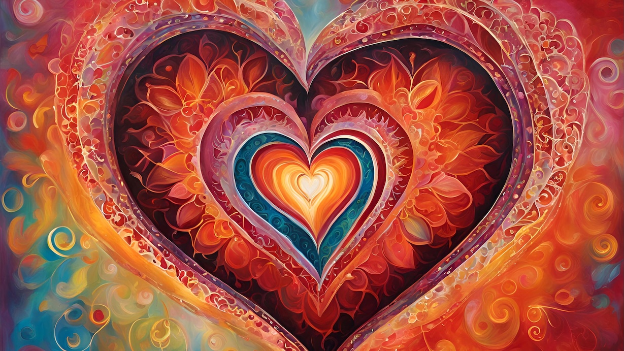 Swirling Heart Design