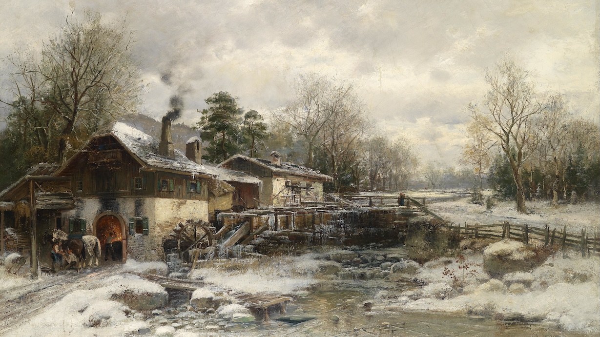 Forge in Winter - Horst Hacker Winter Art