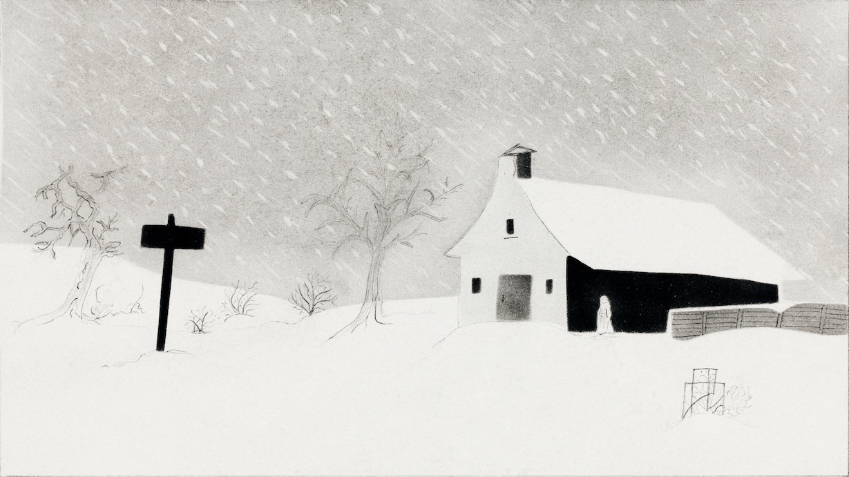 Snow Storm in Vermont - Mary Altha Nim Winter Art