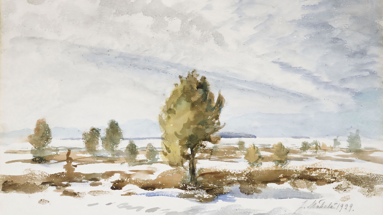 Winter Landscape - Juho Mäkelä Winter Art