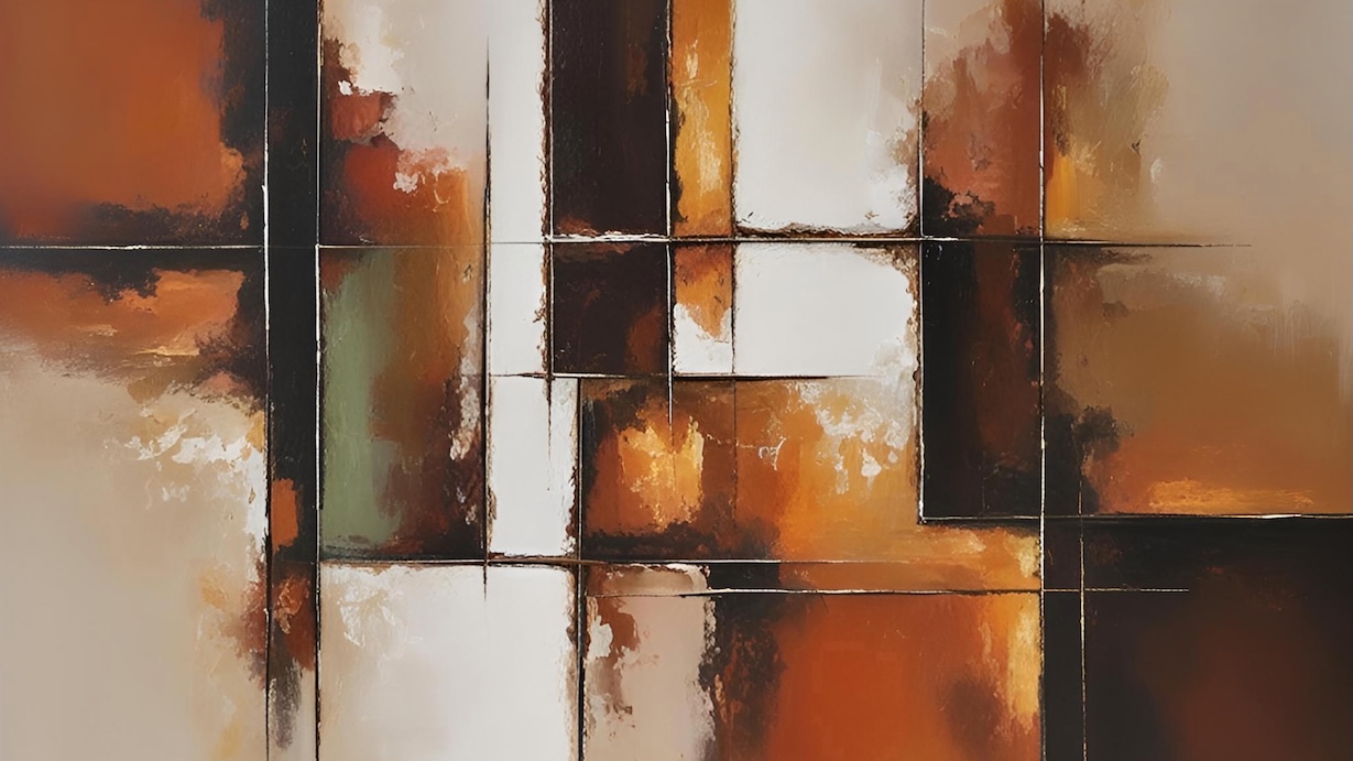 Textured Abstract Grid