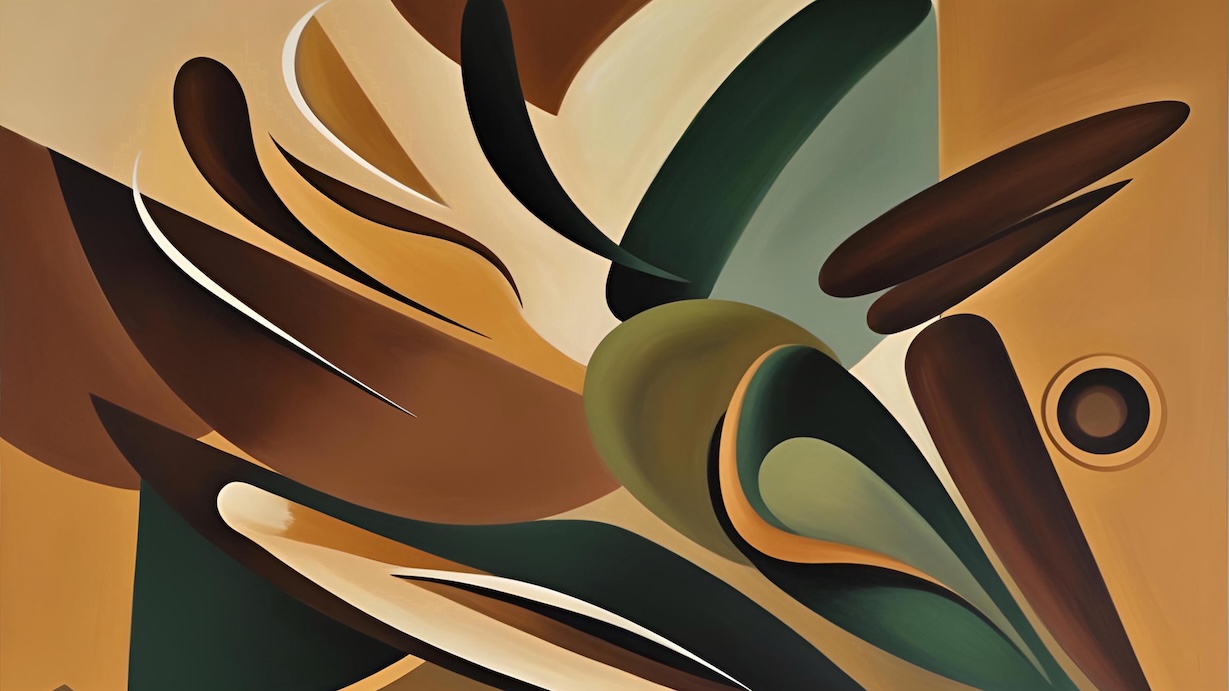 Modern Abstract Leaves