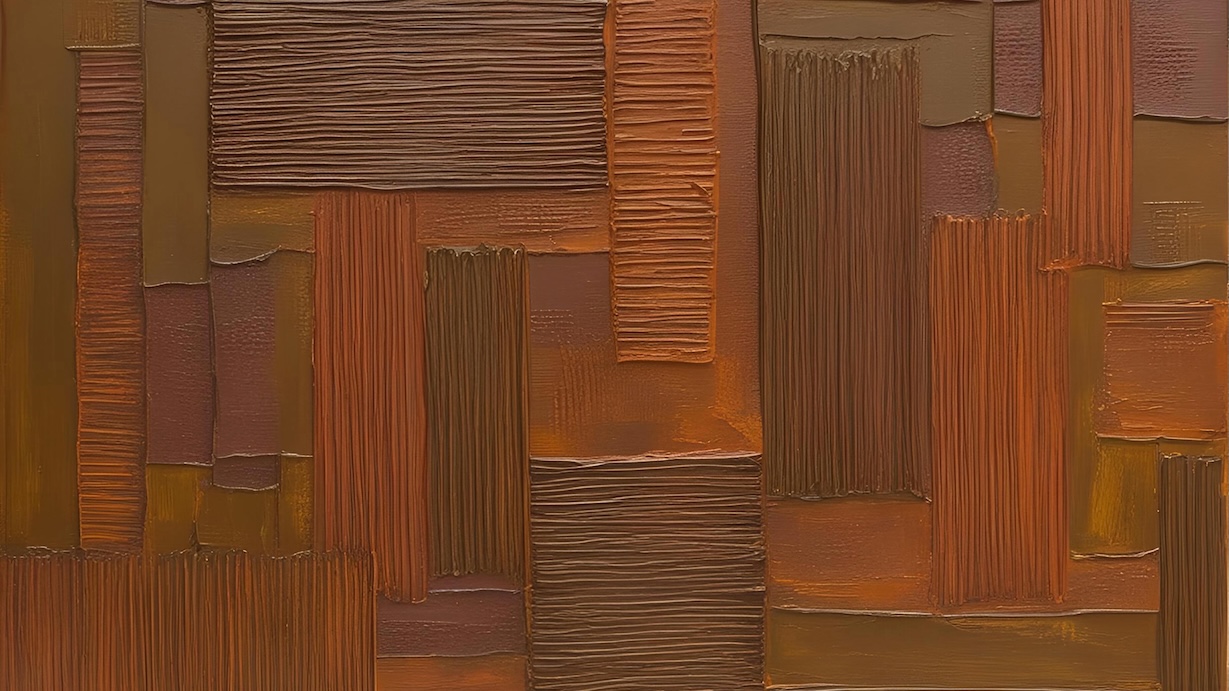 Brown Geometric Blocks