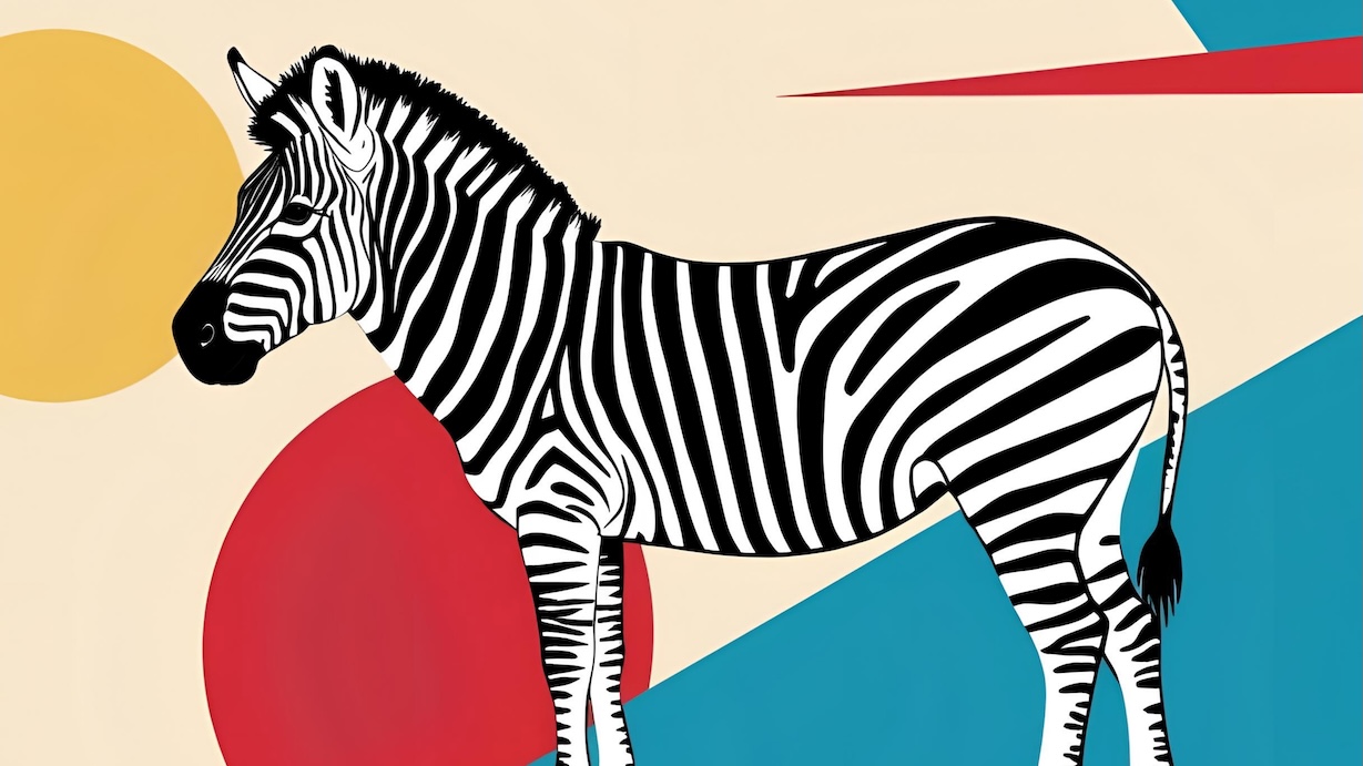 Modern Zebra Pattern - Modern Pattern Artist MCM Animal Art