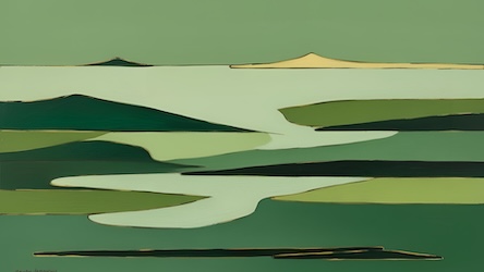 Green Landscape Abstract
