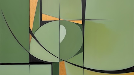 Sage Curved Lines