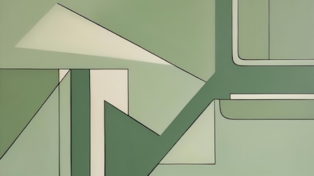 Green Geometric Abstract