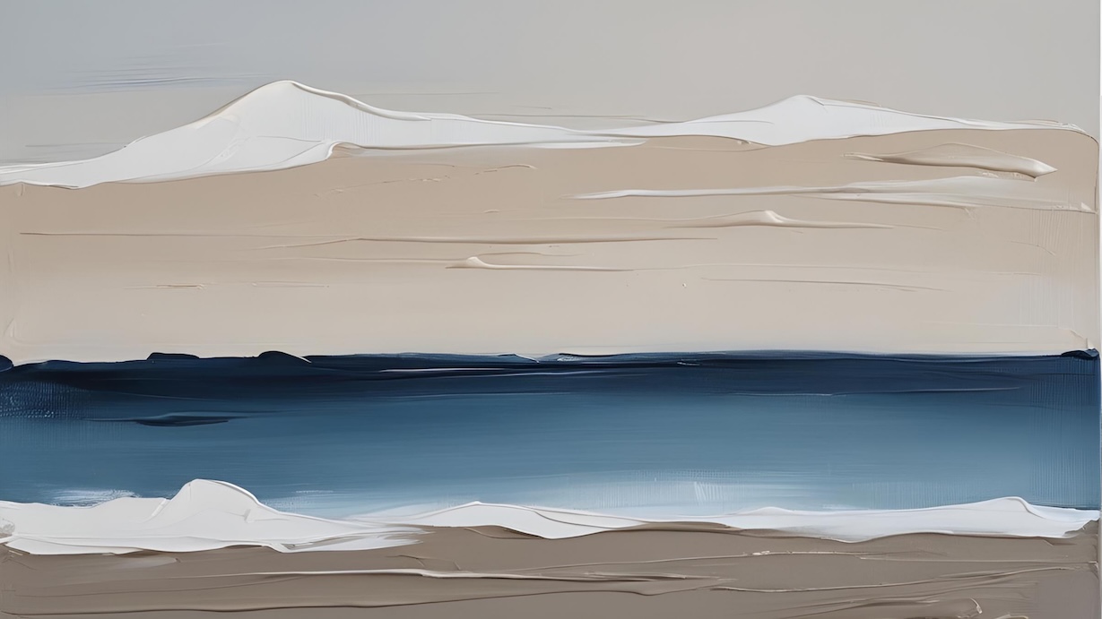 Tranquil Ocean Waves - Gentle Surf Wall Art
