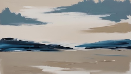 Coastal Cliff Serenity - Minimalist Cliffs