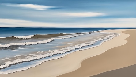 Quiet Shoreline - Peaceful Beach Scene