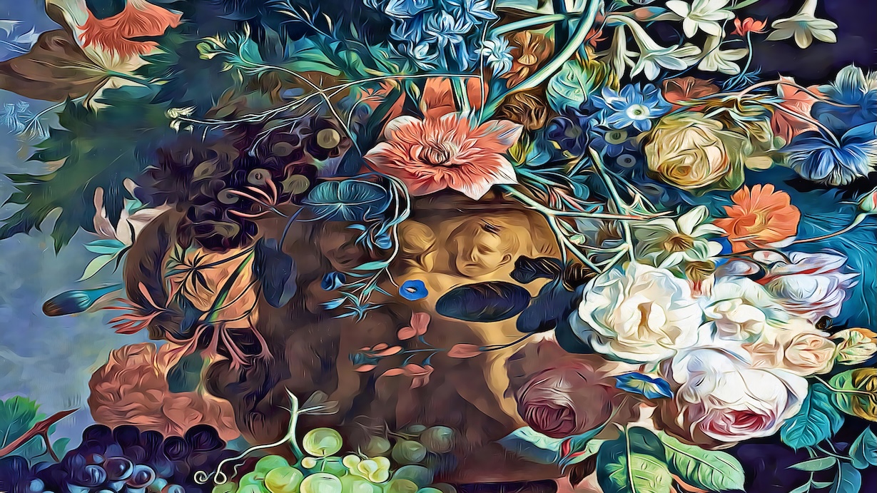 Still Life Flowers Vase - European Master Wall Art
