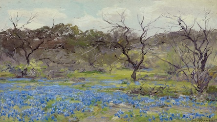 Early Spring Bluebonnets - American Impressionist