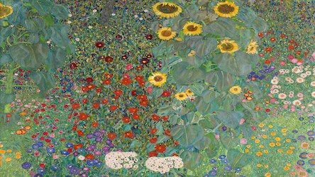 Garden with Sunflowers - Van Gogh Style