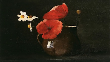 Poppies and Daisies - Impressionist Style