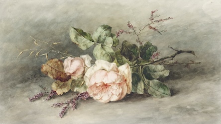 Vintage Rose Painting - Classical Style