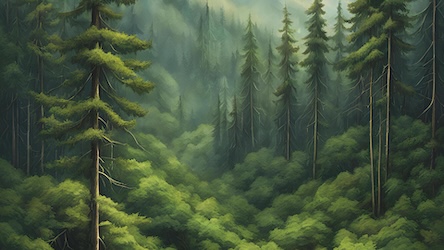 Dense Pine Forest