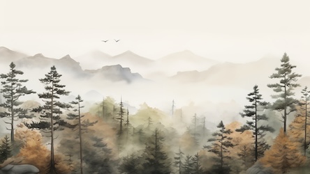 Pine Forest Solitude