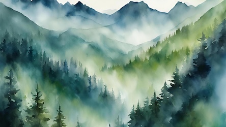 Verdant Forest Canvas