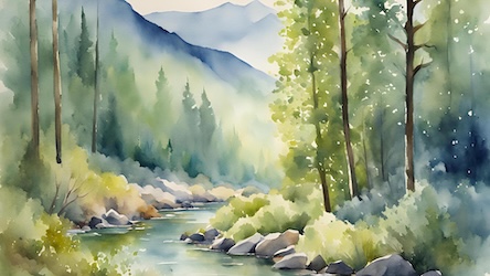 Forest Stream Valley