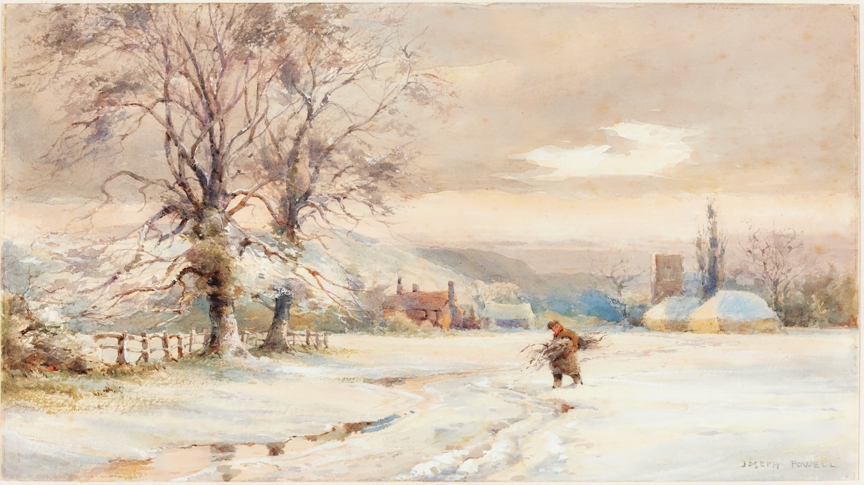 Winter Vintage Landscape - Classical Style Wall Art