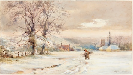 Winter Vintage Landscape