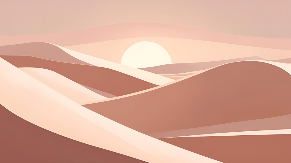 Soft Desert Layers - Sand Artist Minimalist Wall Art