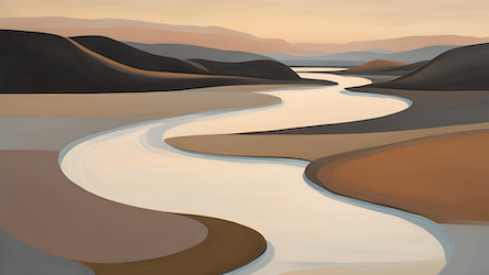 Winding River Path