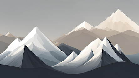 Geometric Mountain Range
