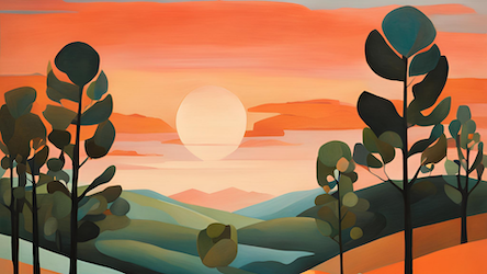 Rolling Hills Abstract