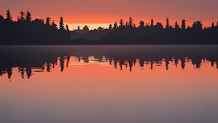 Lake Reflection Sunset