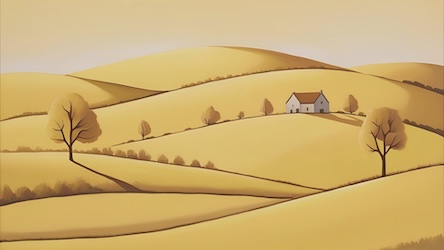 Golden Wheat Landscape