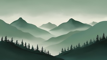 Forest Mountain Layers