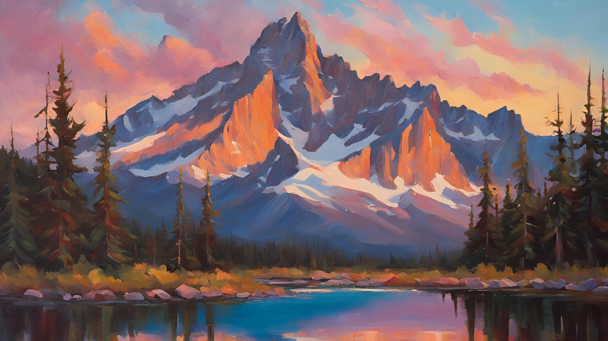 Alpine Lake Reflection - Reflection Master Mountain Wall Art