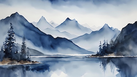 Mountain Lake Serenity