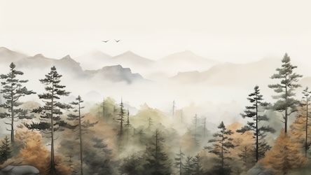 Mountain Forest Dawn