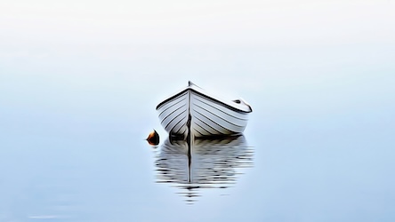 Boat at Sea Twilight