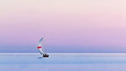 Lone Sail Boat
