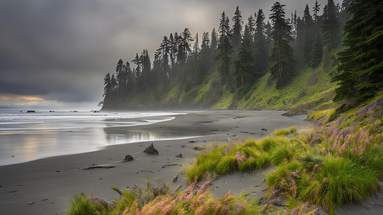 Pacific Coast Sunset - Olympic National Park Wall Art