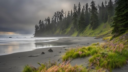 Pacific Coast Sunset - Olympic National Park