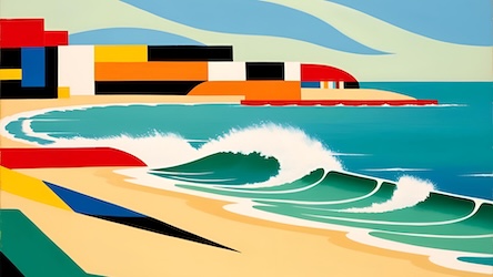Seaside Boardwalk Pattern