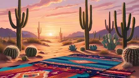 Desert Cactus Sunset