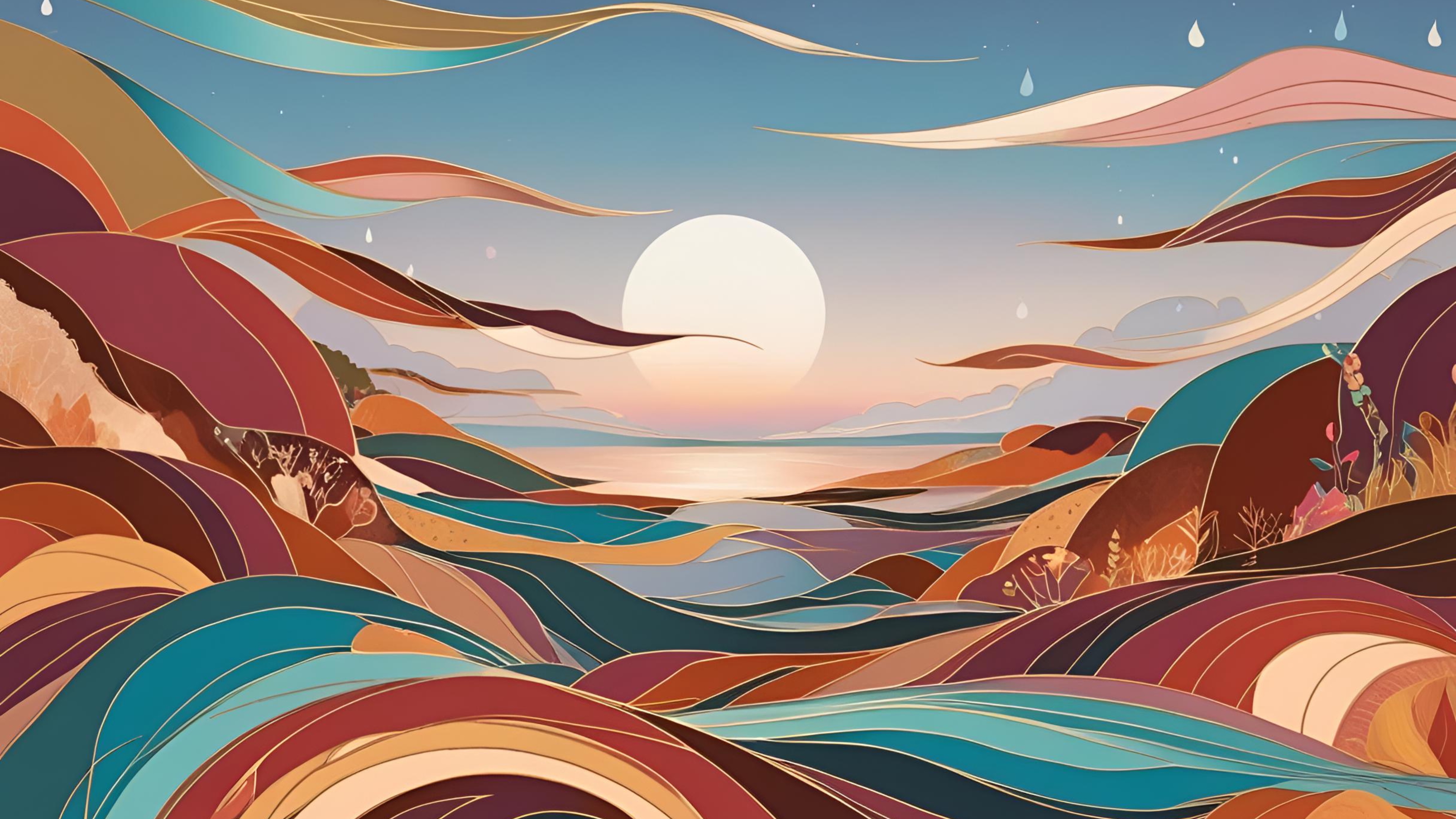 Flowing Hills Panorama