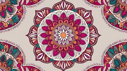 Purple Bohemian Medallion