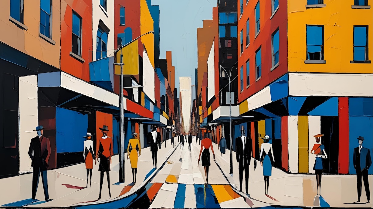 Bronx Urban Poetry - NYC Abstract Art