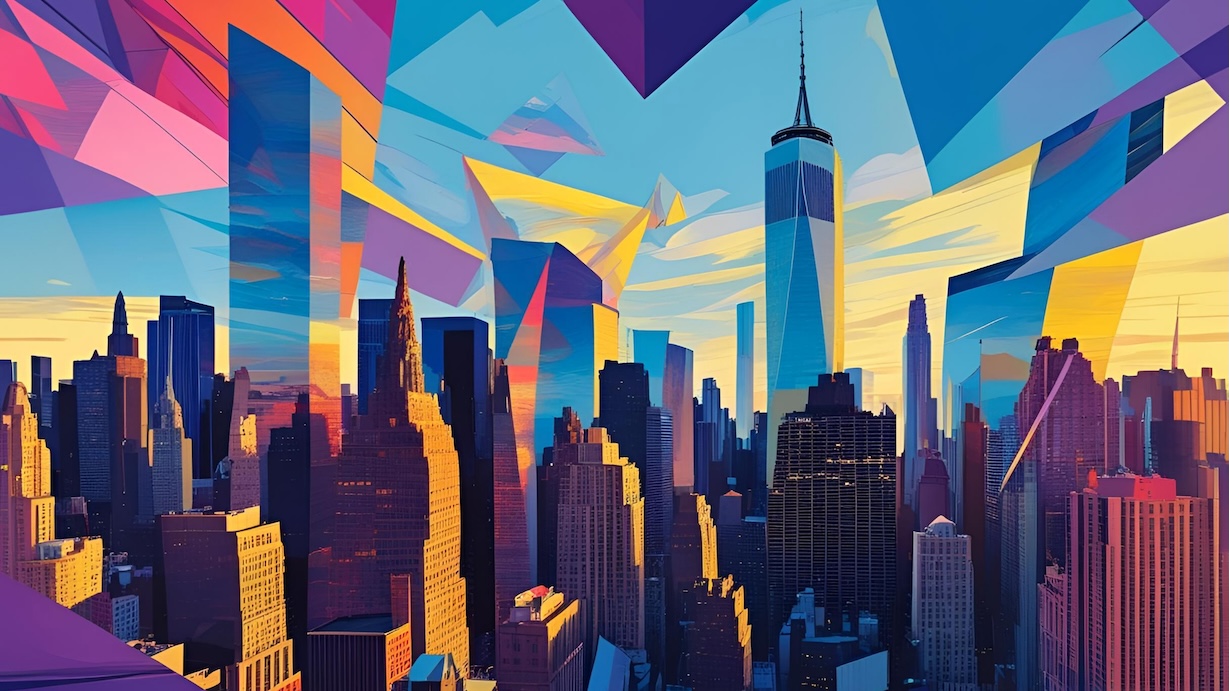 Greenwich Village Charm - NYC Abstract Art