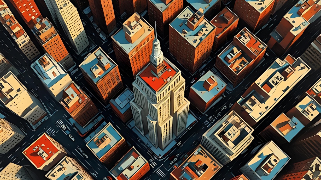 Tribeca Sophistication - NYC Abstract Art