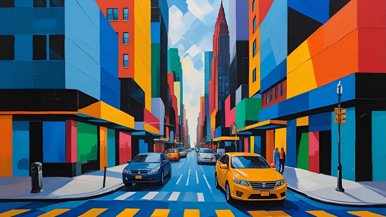Brooklyn Promenade - NYC Abstract Art